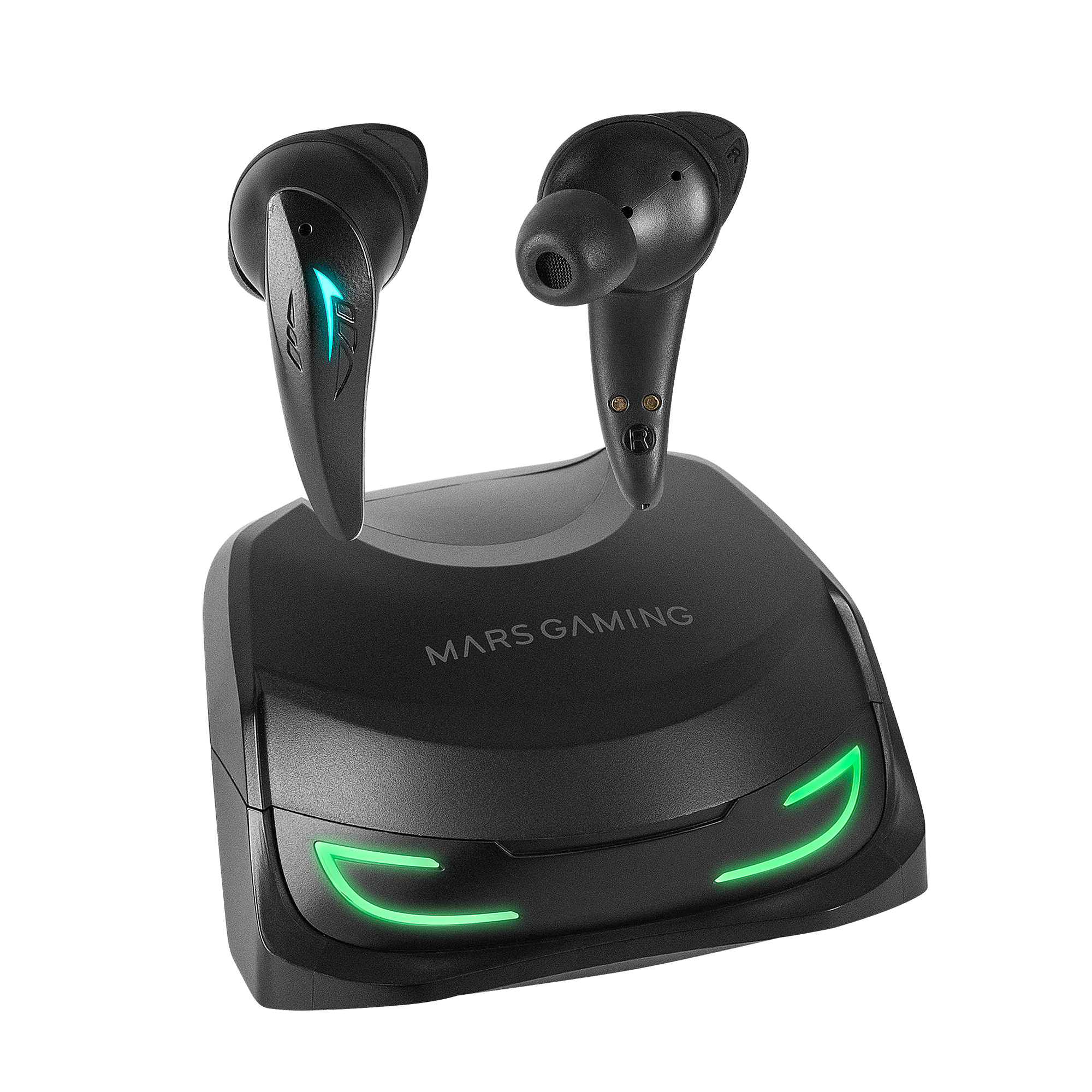Mars Gaming MHI-ULTRA Black Wireless Headset TWS RGB Flow Bluetooth 5.3 Triple Noise Cancellation 24H Battery – image 4