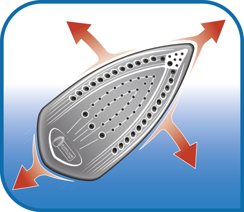 Tefal UltraGliss FV4920 iron Steam iron Durilium soleplate – image 3