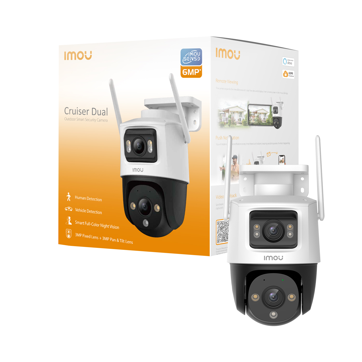 IMOU IPCam CruiseDual 6MP WLAN 1296P IR 30m