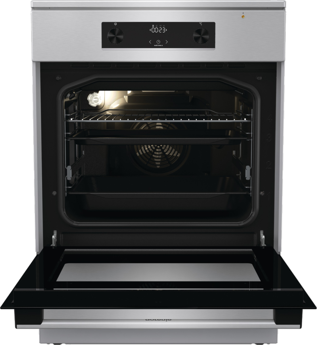 Gorenje GEIT6C60XPG Freestanding cooker Electric Zone induction hob Stainless steel – image 3