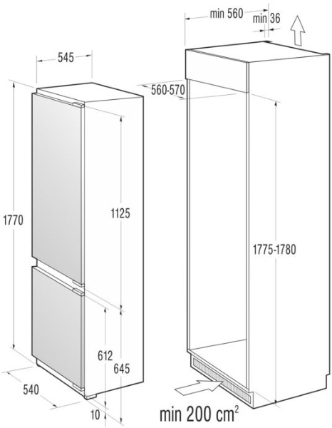 Gorenje RKI55298 fridge-freezer Built-in – image 2