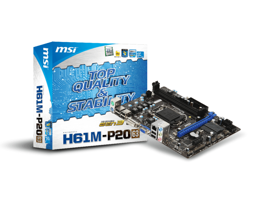 MSI H61M-P20-G3 motherboard Intel® H61 LGA 1155 (Socket H2) micro ATX – image 5