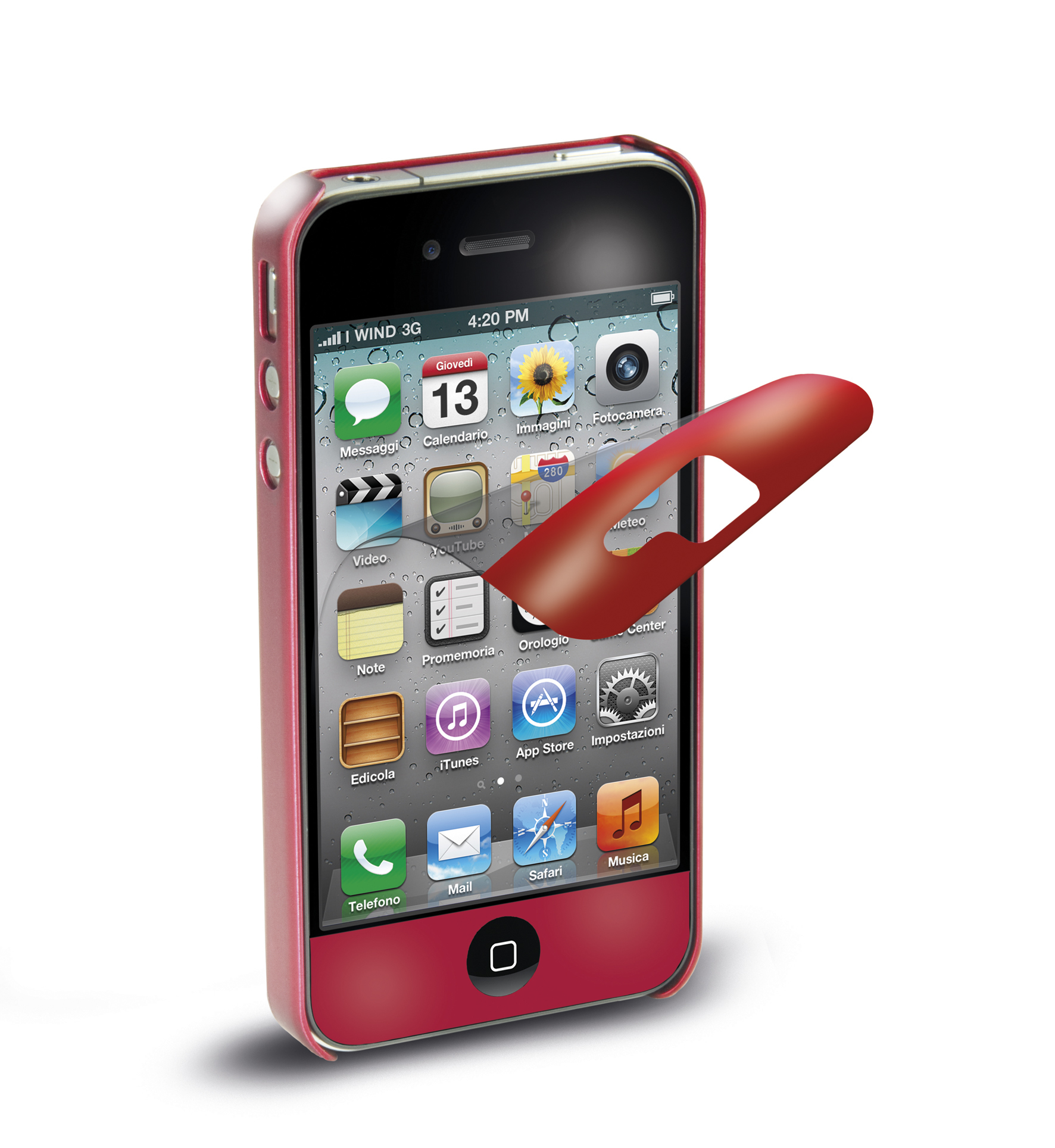 Cellularline VERNISSAGE mobile phone case Cover Red – image 3