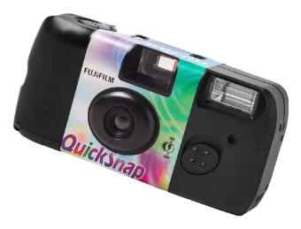 Fujifilm Quicksnap Flash Disposable film camera 135 mm Black