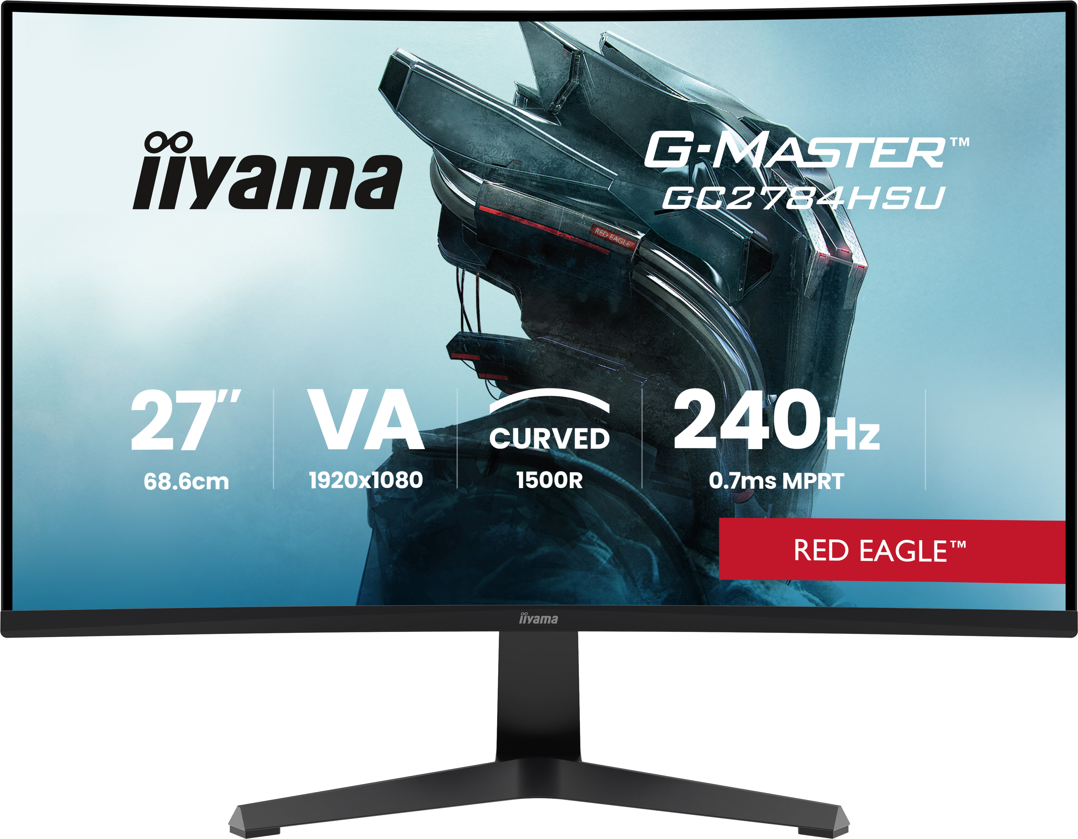 IiYAMA GC2784HSU-B127IN 240HZ CURVED HD GAMING DISPLAY 16:9 1100:1 0.
