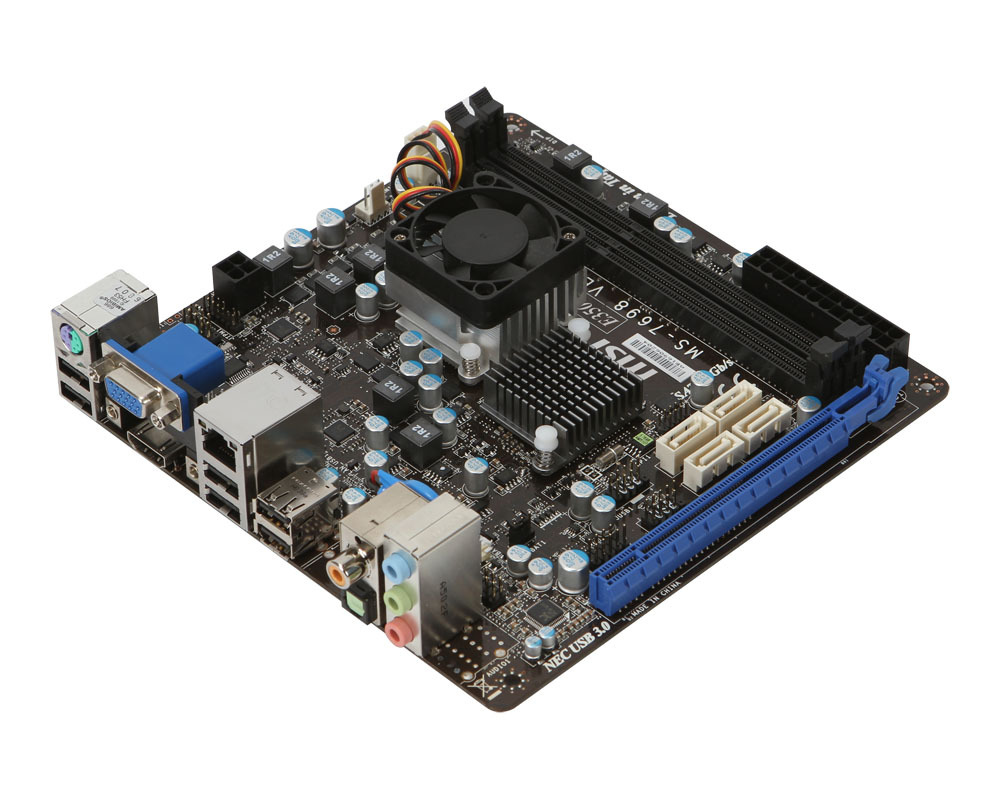 MSI E350IS-E45 motherboard AMD A50M NA (integrated CPU) mini ITX – image 2