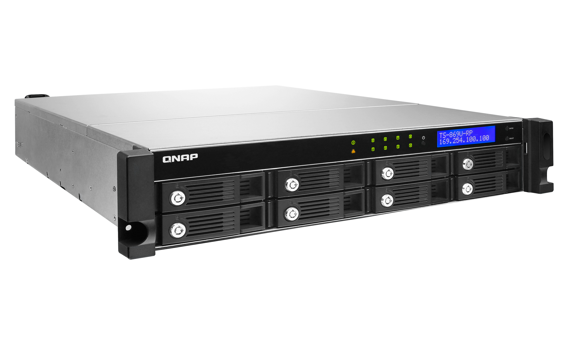 QNAP TS-869U-RP NAS/storage server Rack (2U) Intel Atom® D2700 – image 3