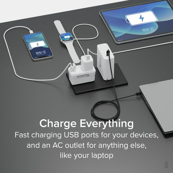Plugable Technologies PS1-CA1 mobile device charger Universal White AC Fast charging Indoor – image 3