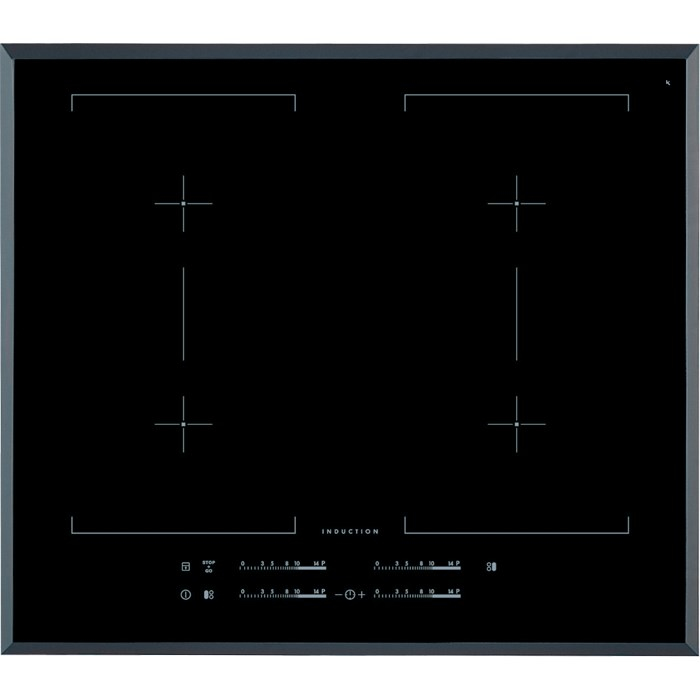 AEG HK654406FB hob Black Built-in Zone induction hob 4 zone(s)