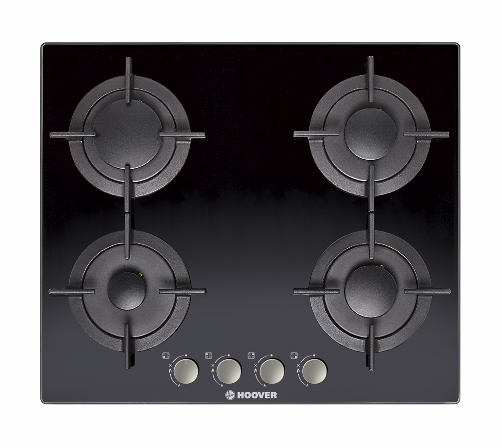 Hoover H-HOB 300 GAS HGV64SMCB Black Built-in 4 zone(s)