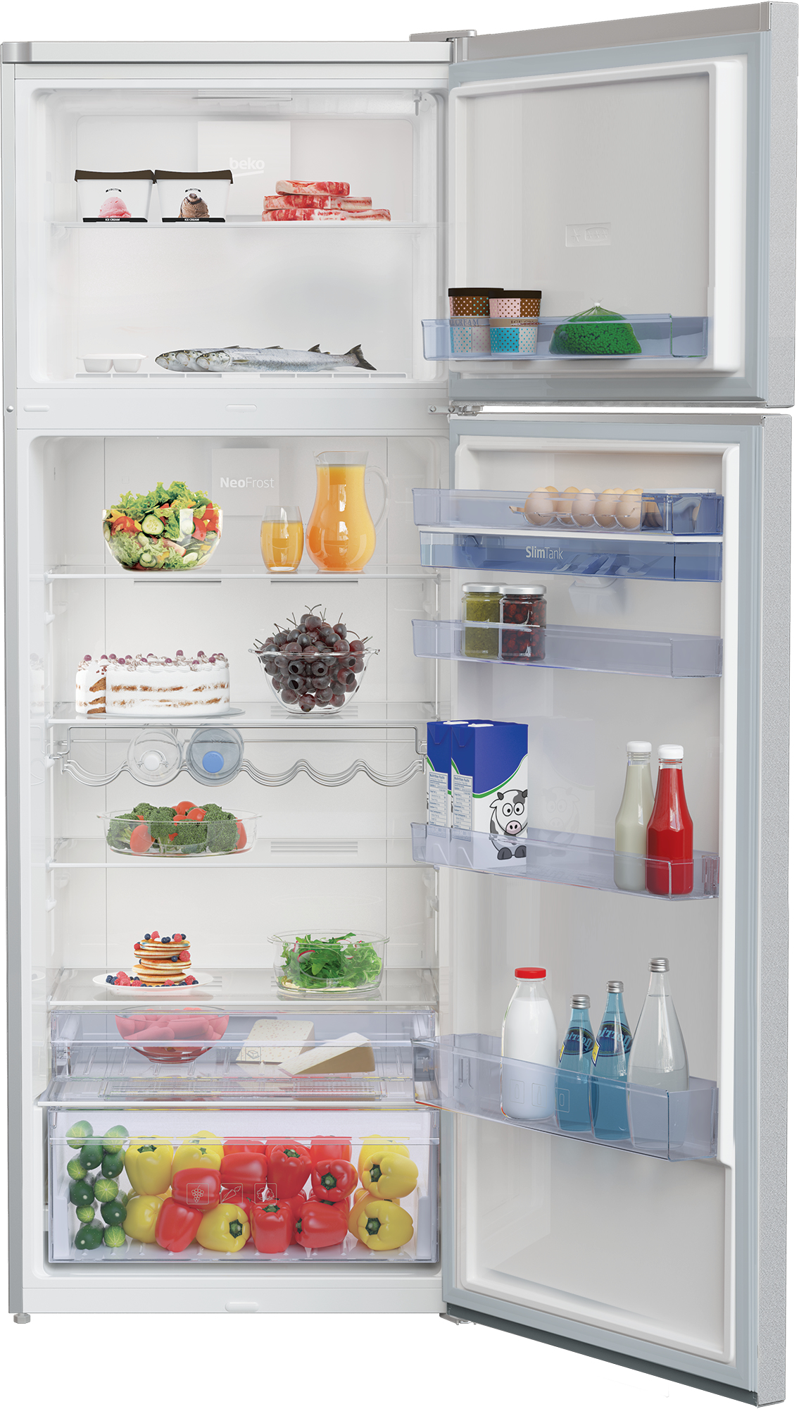 Beko RDNE505E30DZMN fridge-freezer Freestanding – image 3