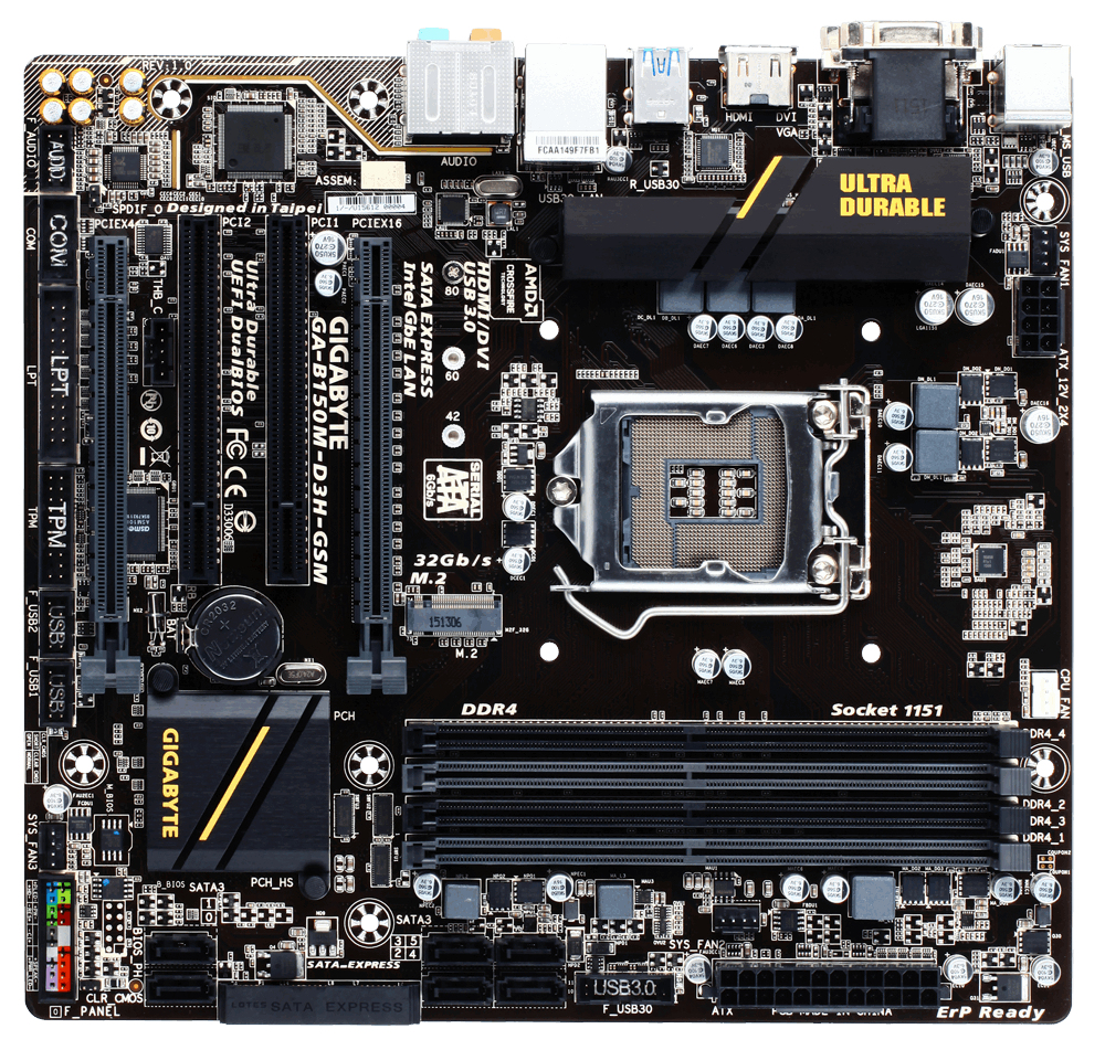 GIGABYTE GA-B150M-D3H GSM – image 4