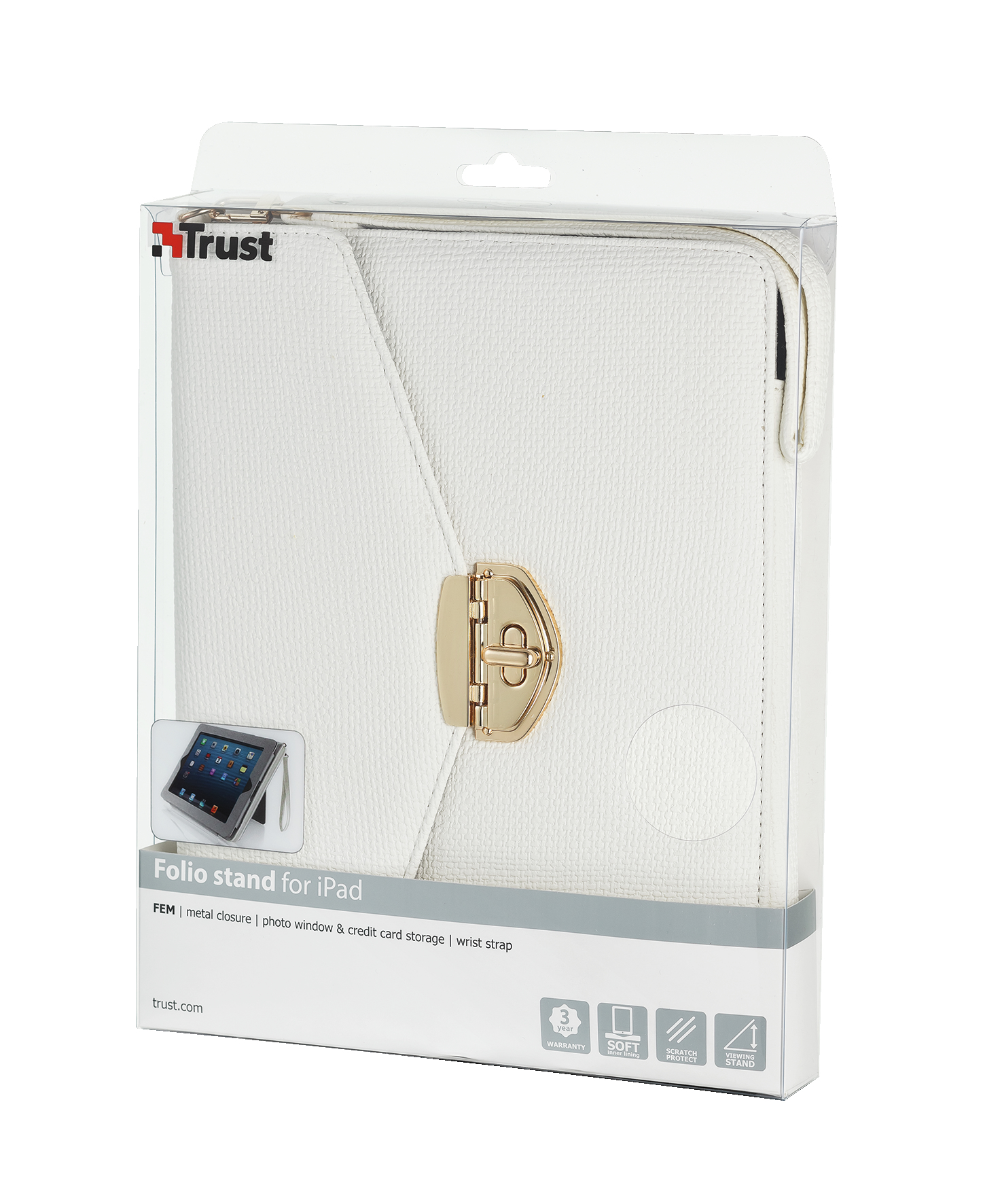 Trust 18971 tablet case Folio White – image 3