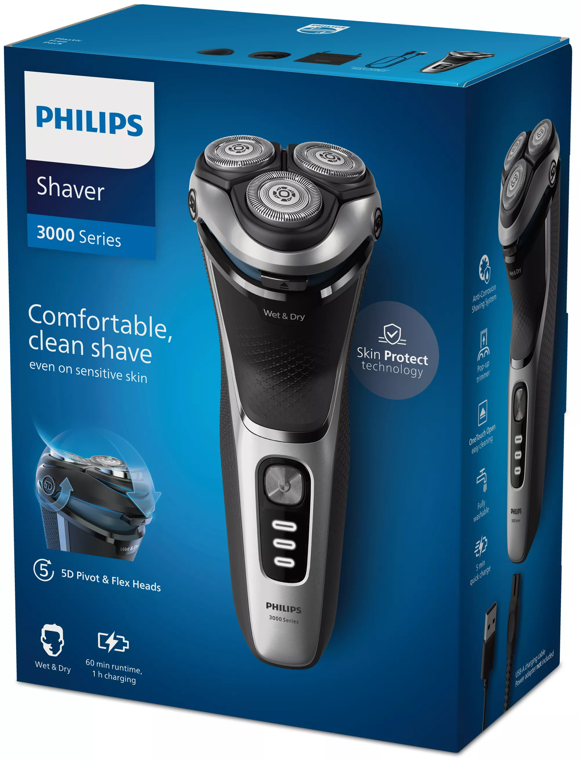 Philips Shaver 3000 Series S3341/13 Wet & Dry Electric Shaver – image 2