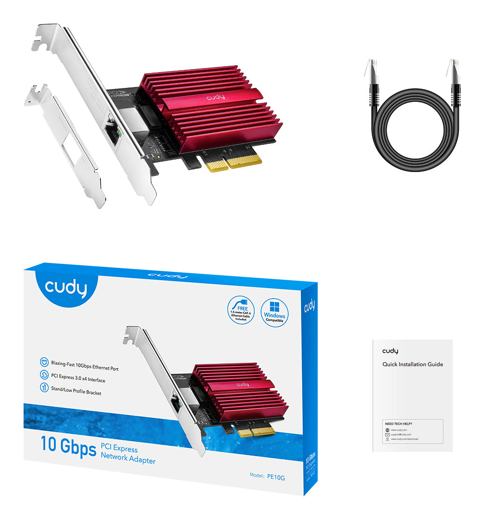 Cudy PE10G network card Internal Ethernet 10000 Mbit/s – image 3