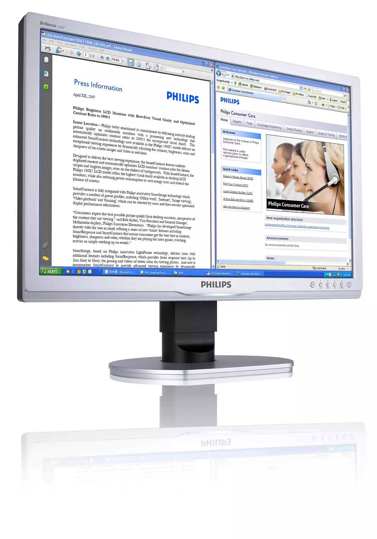 Philips Brilliance LCD widescreen monitor 240S1CS/00 – image 2