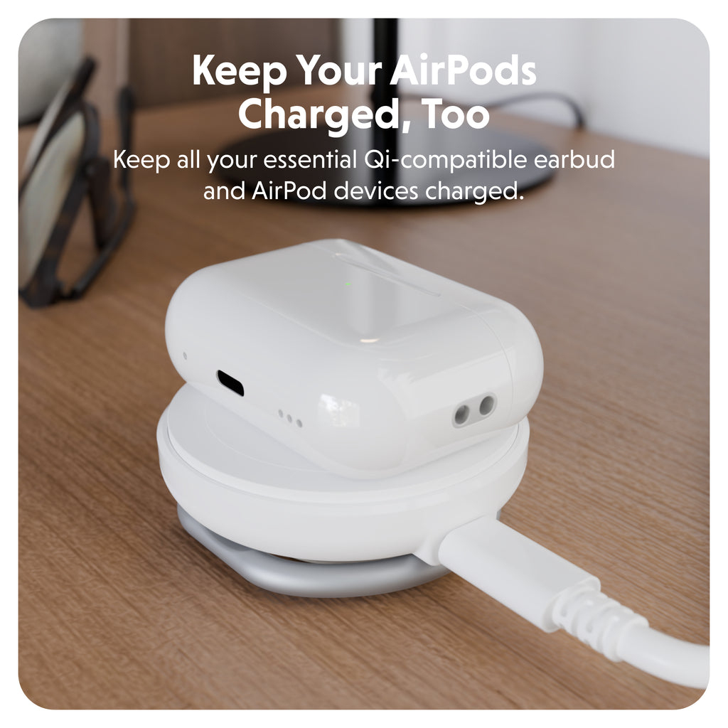 Targus HJ3310WHGL mobile device charger Headphones, Smartphone, Smartwatch White USB Wireless charging Fast charging Indoor – image 4
