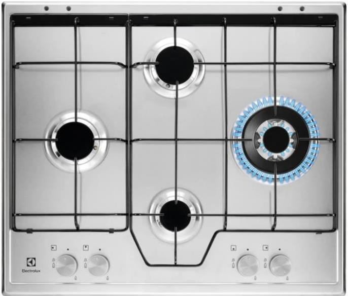 Electrolux KGS6454SX hob Stainless steel Built-in Gas 4 zone(s)