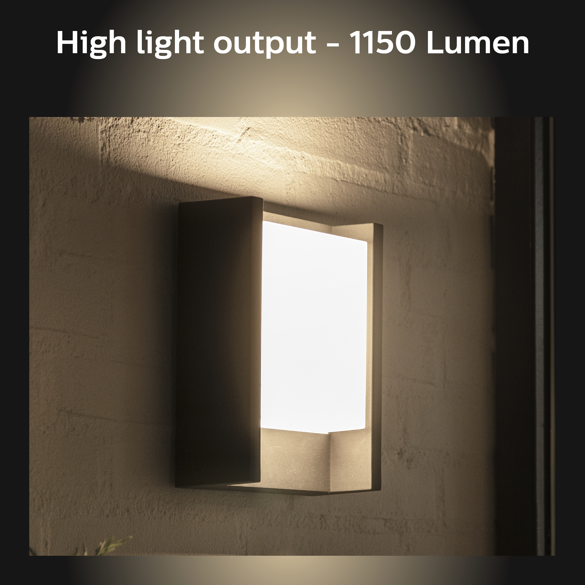 Philips by Signify Philips Hue White Fuzo Outdoor Wall Light – image 5