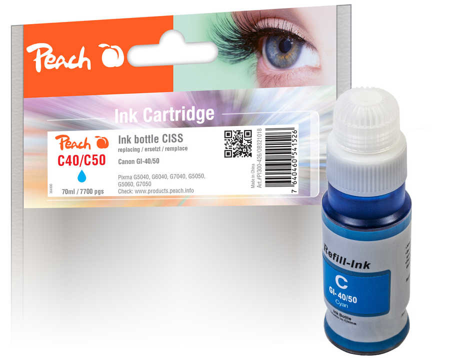 Peach PI100-426 ink cartridge 1 pc(s) Compatible Blue