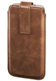 Hama 00123729 mobile phone case Pull case Brown