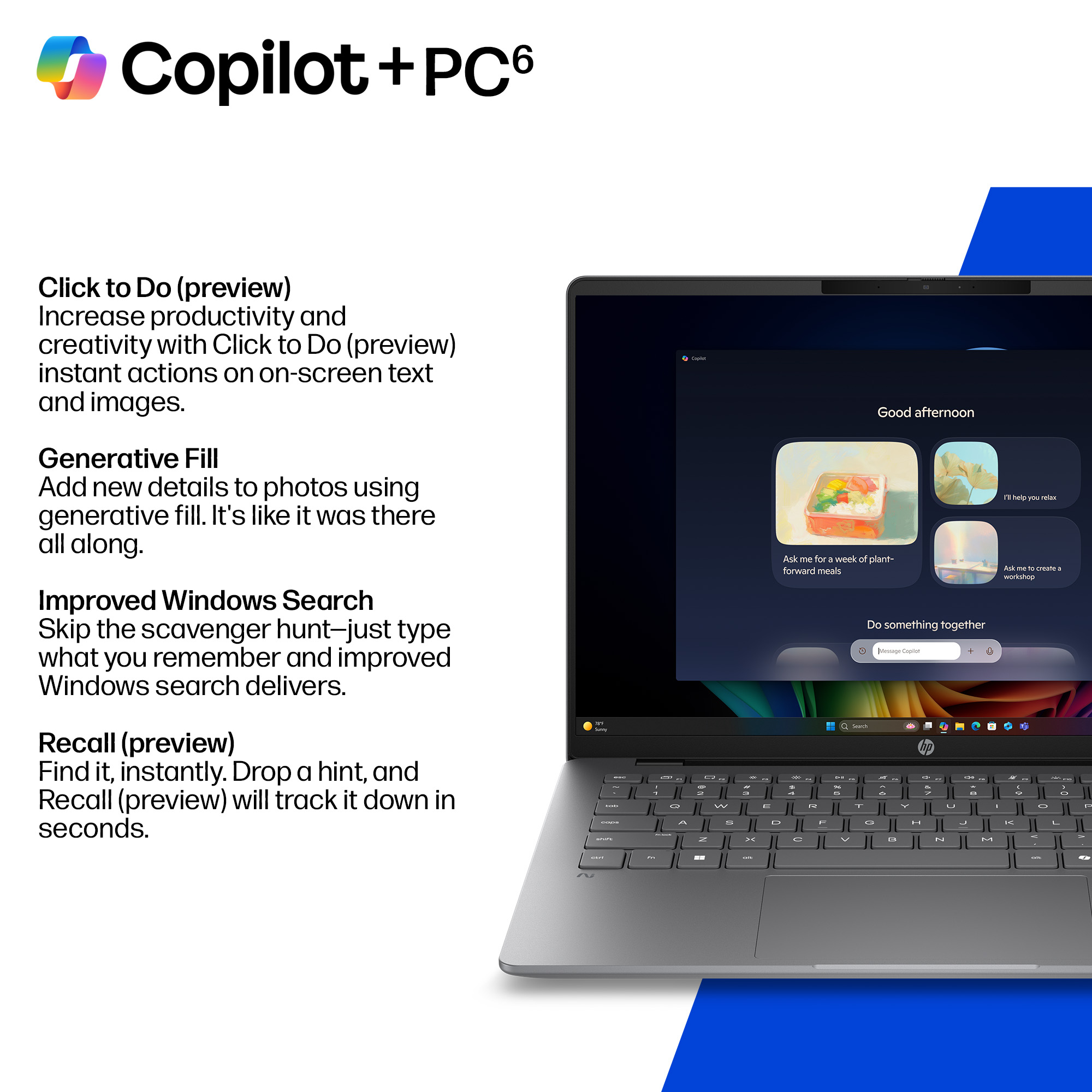 HP DP2H1EA laptop Copilot+ PC AMD Ryzen™ AI 5 330 – image 7