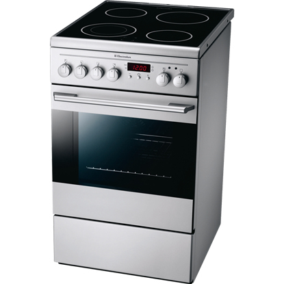 Electrolux EKC513518S Freestanding cooker Electric Ceramic hob Silver