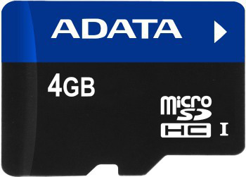 ADATA AUSDH4GUI-R 4 GB MicroSDHC Class 6