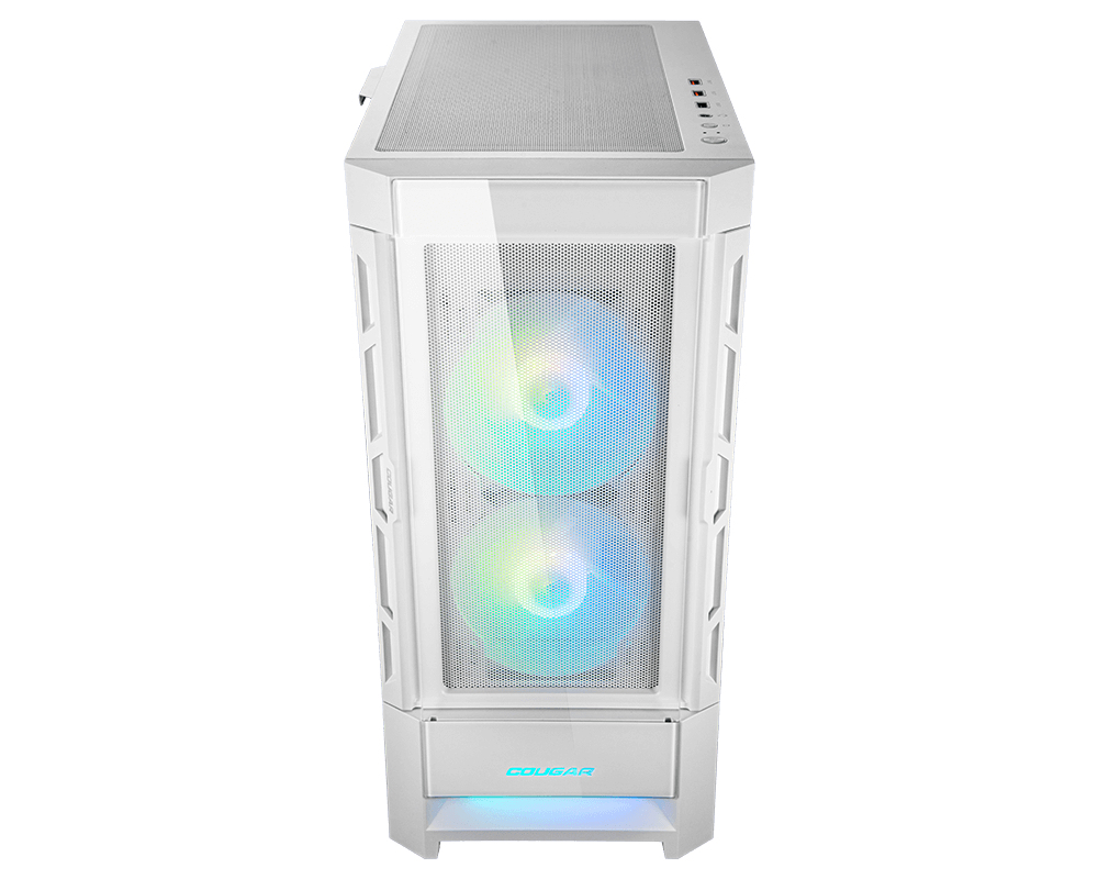 Gabinete Gamer COUGAR Duoface RGB - Media Torre - ATX/CEB/E-ATX/Micro ATX/Mini ITX - Panel Lateral - Blanco - 385ZD10.0003