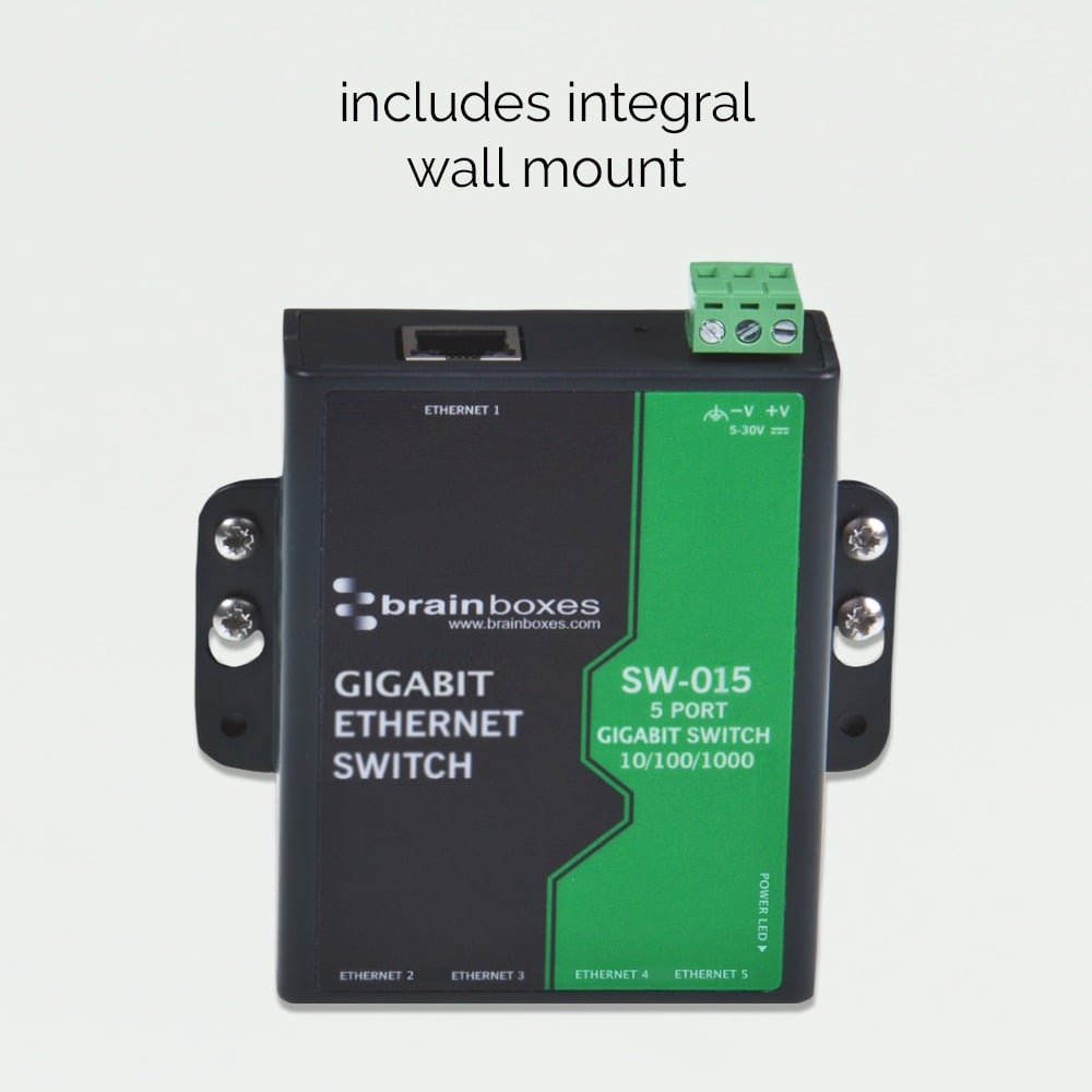 Brainboxes Light Industrial 5 Port Gigabit Ethernet Switch – image 5