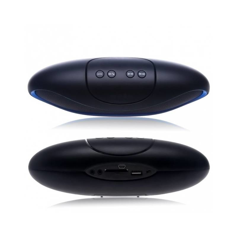 Techly Portable Bluetooth Wireless Rugby Speaker MicroSD/TF Black/Blue ICASBL04 – image 8