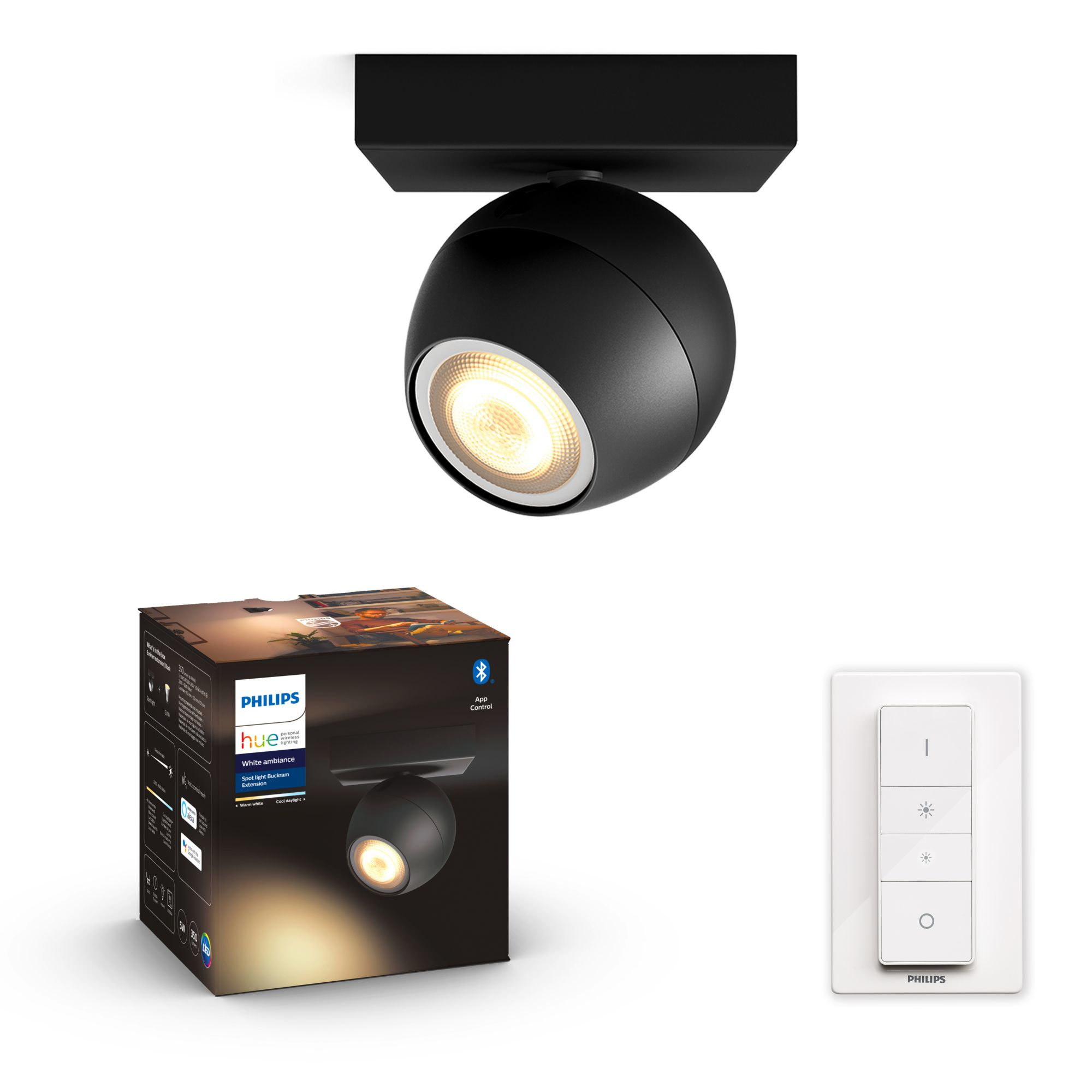 Philips by Signify Philips Hue White ambience Buckram single spotlight – image 4