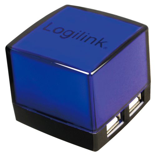 LogiLink UA0116 interface hub 480 Mbit/s Black – image 1