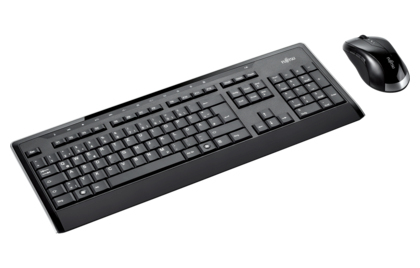 Fujitsu LX901 keyboard Mouse included RF Wireless Norwegian Black – image 2
