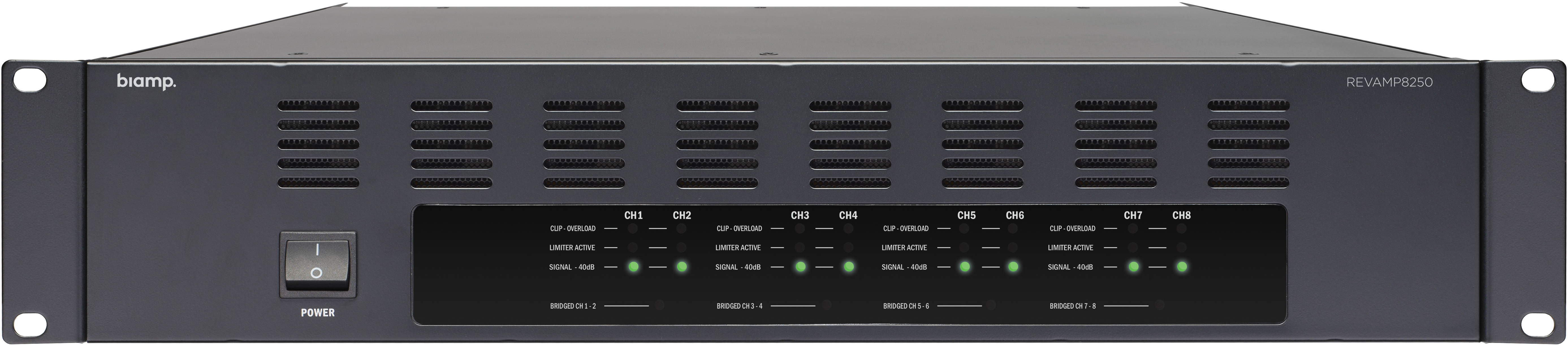 Biamp Commercial Audio REVAMP8250 Resa/fase Nero