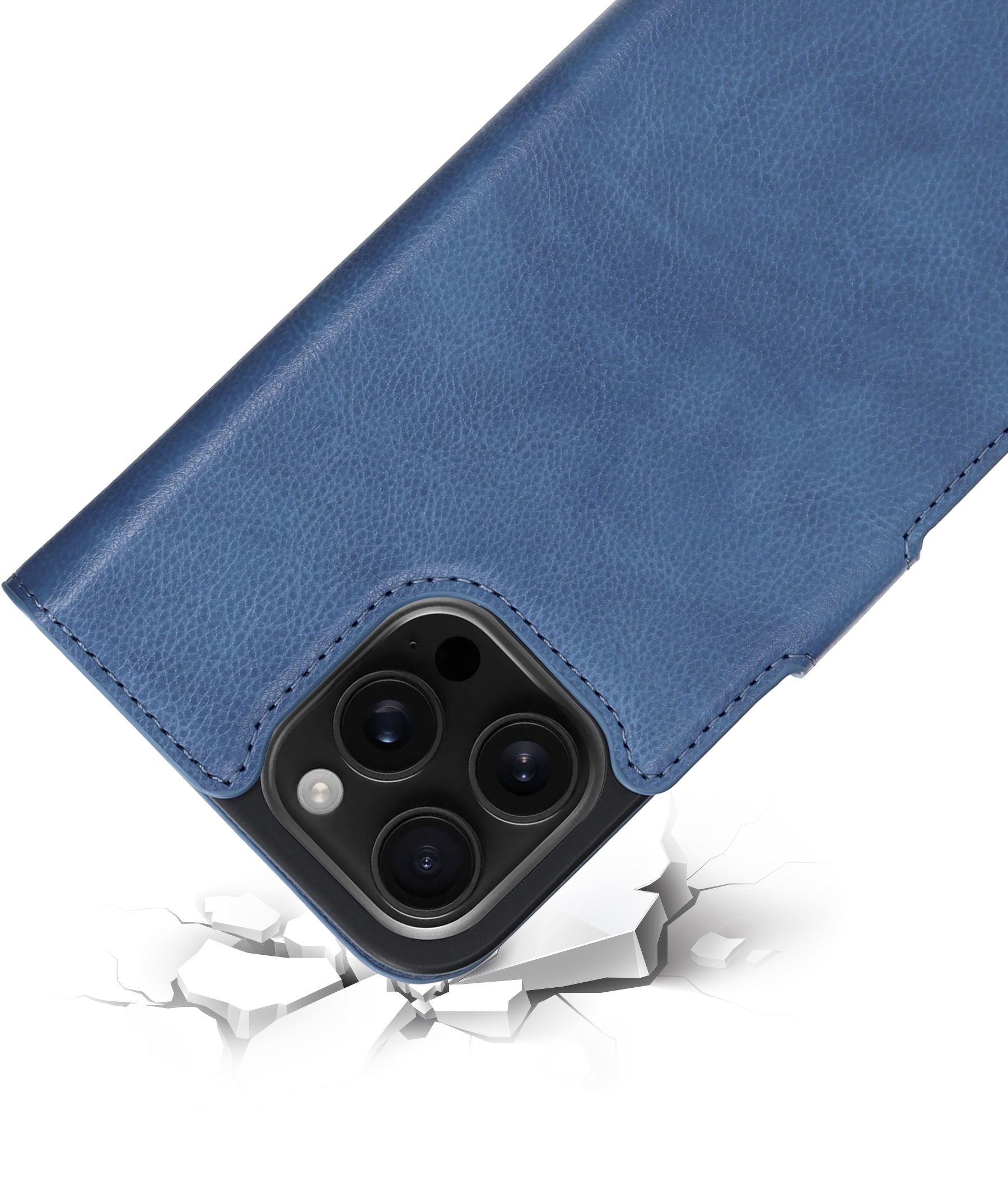 Mobiparts Classic Wallet Case Apple iPhone 16 Pro Max Steel Blue (MagSafe Compatible) – image 2