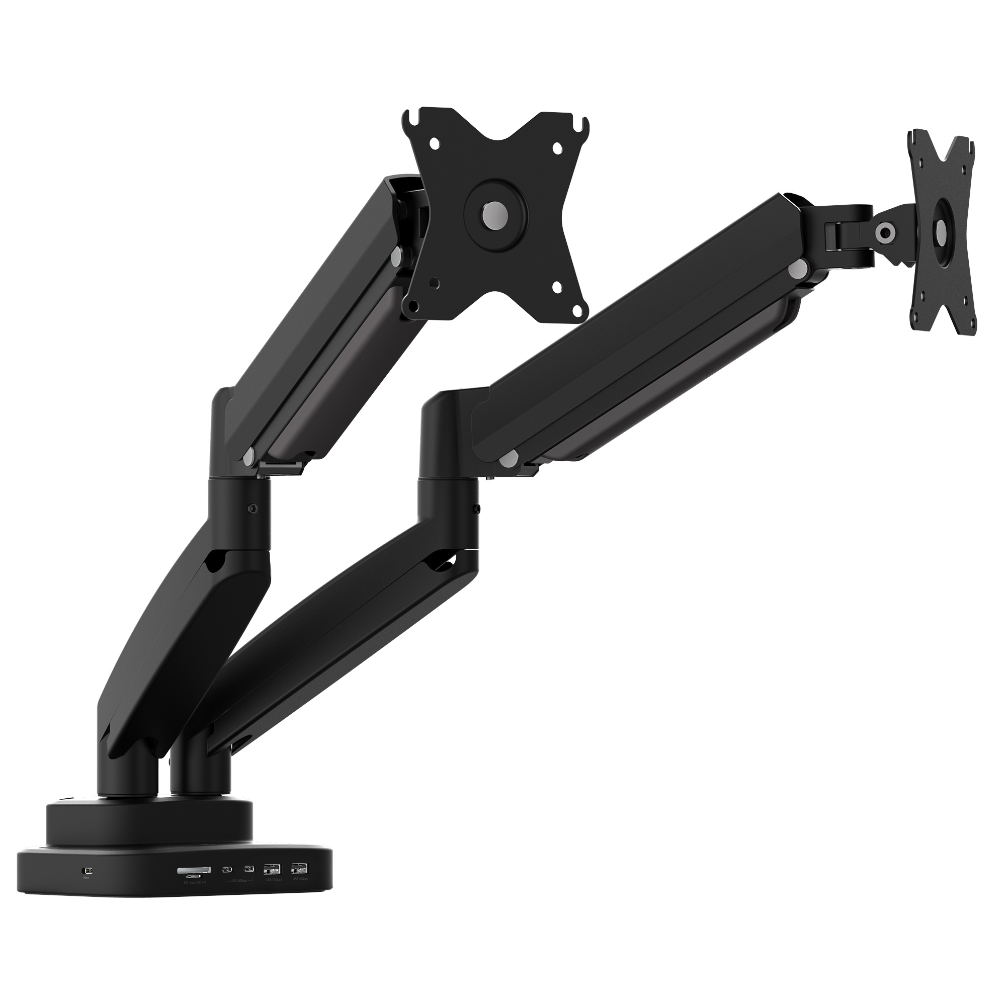 j5create JTSA302-N supporto da tavolo per Tv a schermo piatto 813 cm 32 Scrivania Nero (ERGONOMIC DUAL-MONITOR MOUNT - MOUNT WI