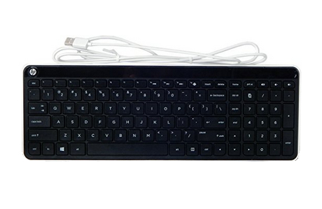 HP 802453-CG1 keyboard Office USB Czech, Slovakian Black, White – image 1