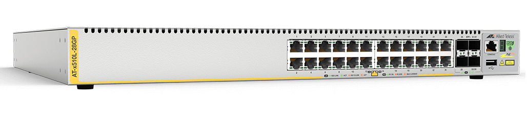 Allied Telesis AT-x510L-28GP-10 Managed L3 Gigabit Ethernet (10/100/1000) Power over Ethernet (PoE) Grey
