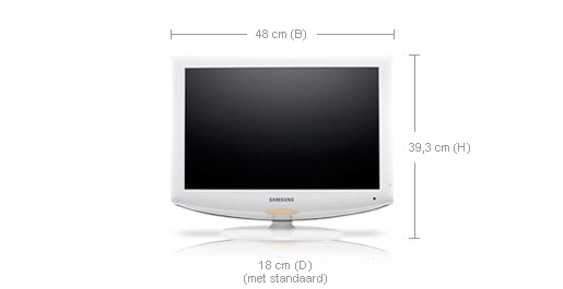 Samsung LE19R86WD 48.3 cm (19") WXGA White – image 2