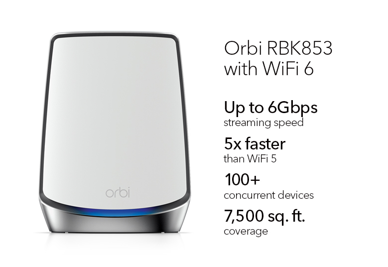 NETGEAR Orbi RBK853 AX6000 WiFi 6 Mesh System – image 2
