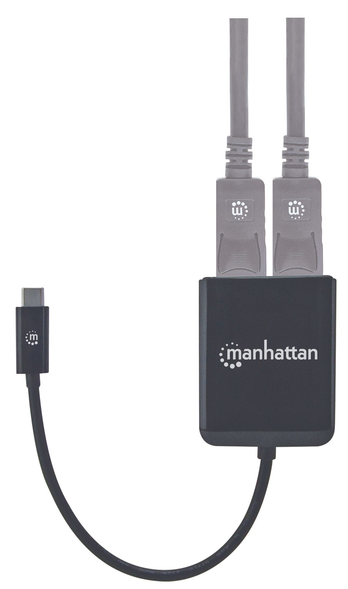 Manhattan USB-C to Dual DisplayPort 1.2 Adapter Cable, 4K@30Hz – image 5