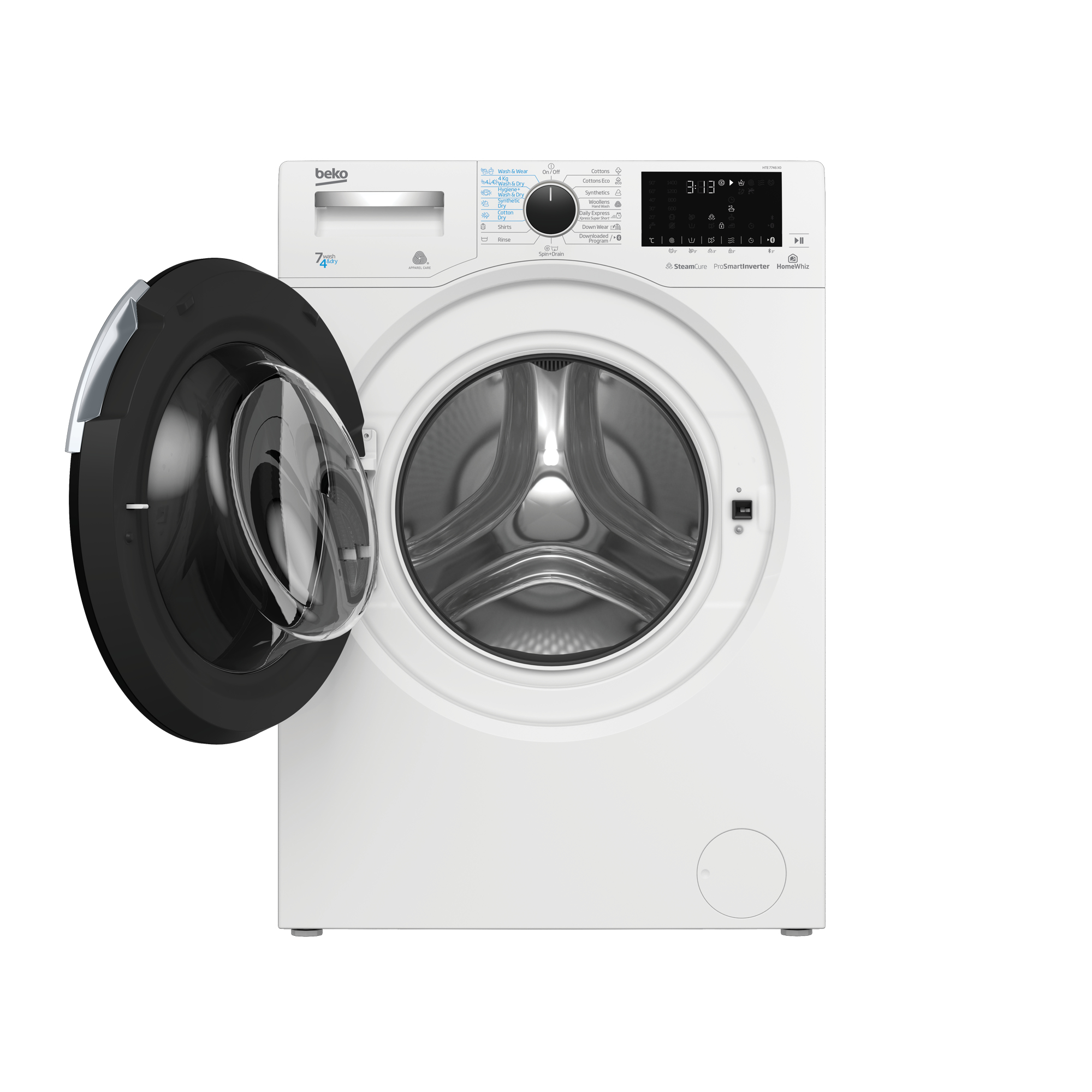 Beko HTE7746X0 washer dryer Freestanding Front-load White – image 3