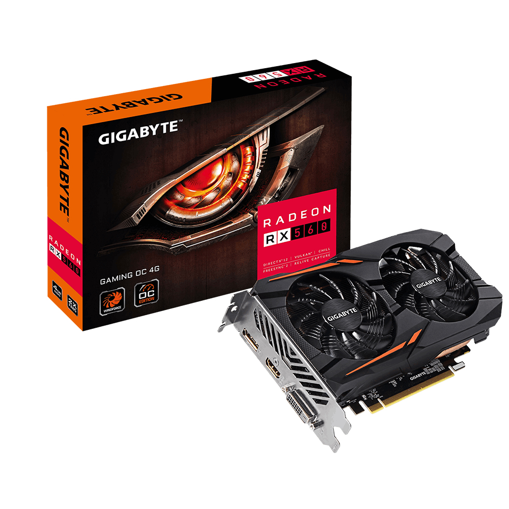 GIGABYTE GV-RX560GAMING OC-4G – image 1