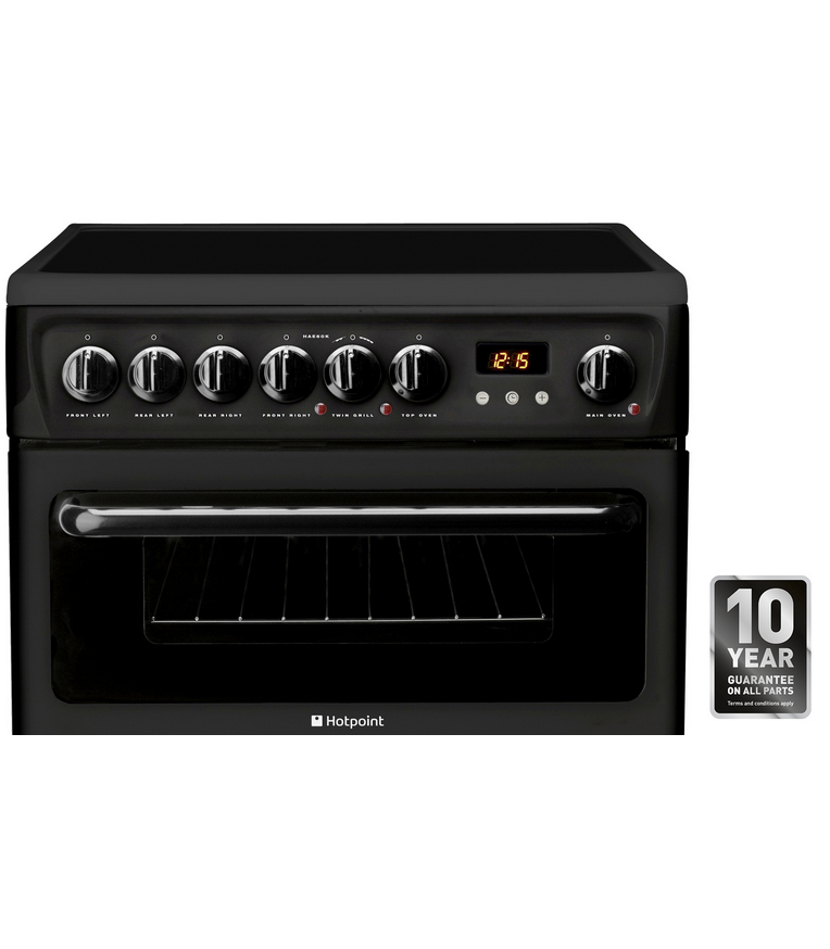 Hotpoint HAE60KS cooker Freestanding cooker Electric Ceramic hob Black – image 5