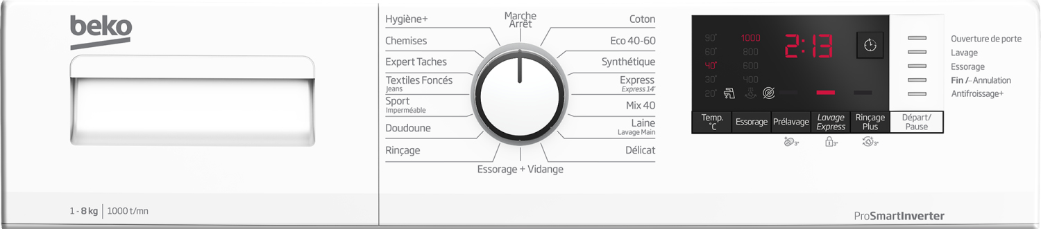 Beko WUV8011XWW washing machine Front-load – image 3