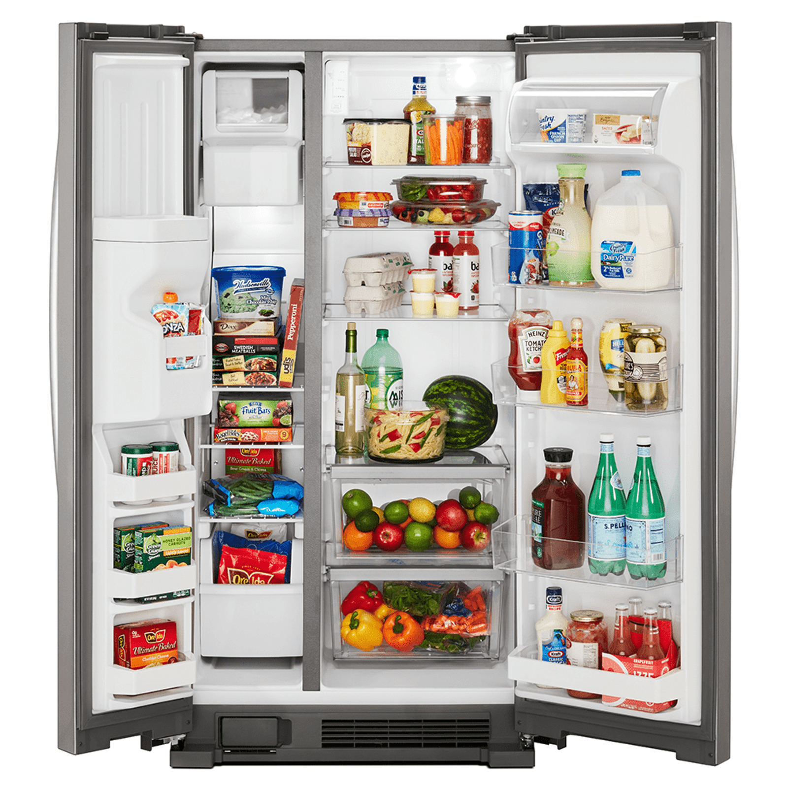 Whirlpool WD2620S side-by-side refrigerator Freestanding White – image 3
