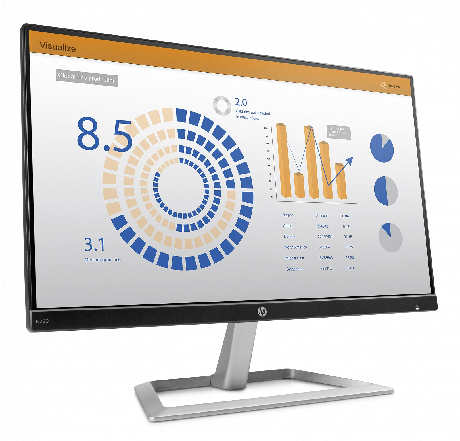 HP N220 computer monitor – image 2