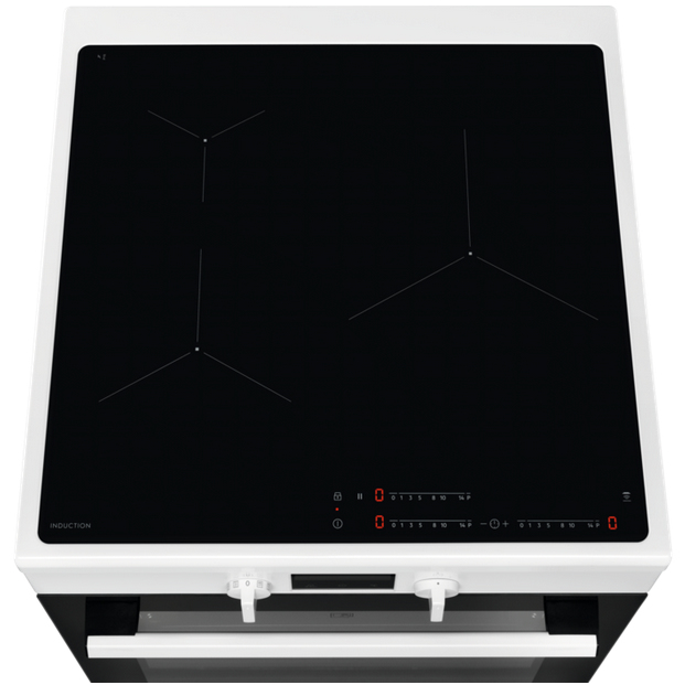 Electrolux LKI64850BW Freestanding cooker Electric Zone induction hob Black, White – image 3