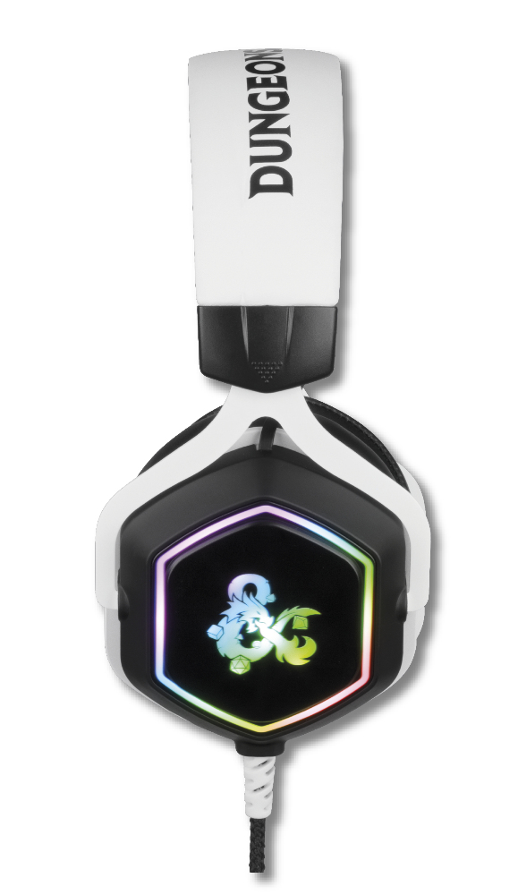 Konix 82381120335 headphones/headset Wired Head-band Gaming USB Type-A Black, White – image 2